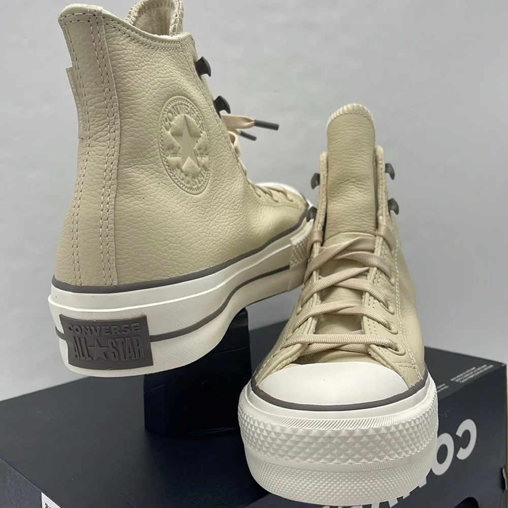 Converse Women's High-Top Platform Sneakers CTAS LIFT HI MISO GLAZE/TRUFFLE